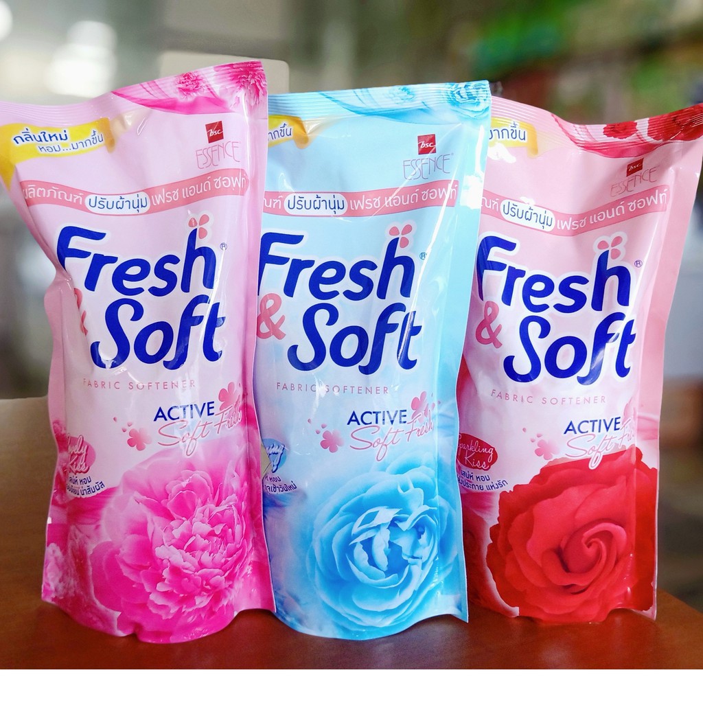 Combo 3 túi Nước Xả Fresh & Soft Thái Lan 550ml Mềm Vải