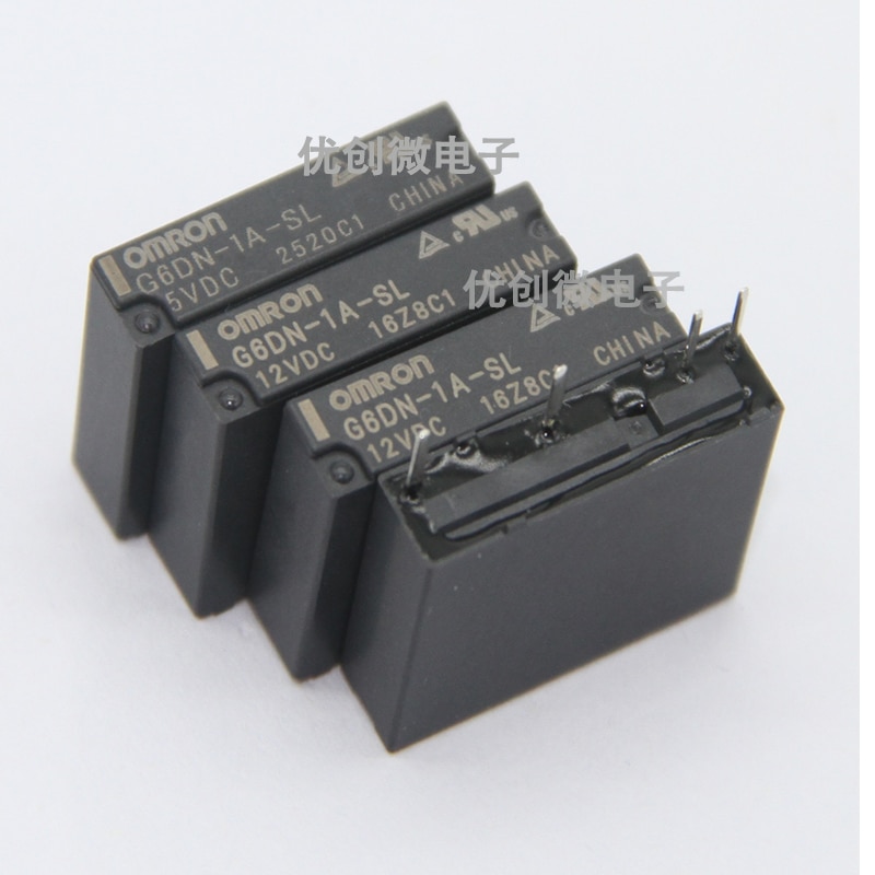 1pcs g6dn-1a-sl-5vdc g6dn-1a-sl-12vdc g6dn-1a-sl-24vdc g6dn 1a sl 5v 12v 24v 5a 4pin relay