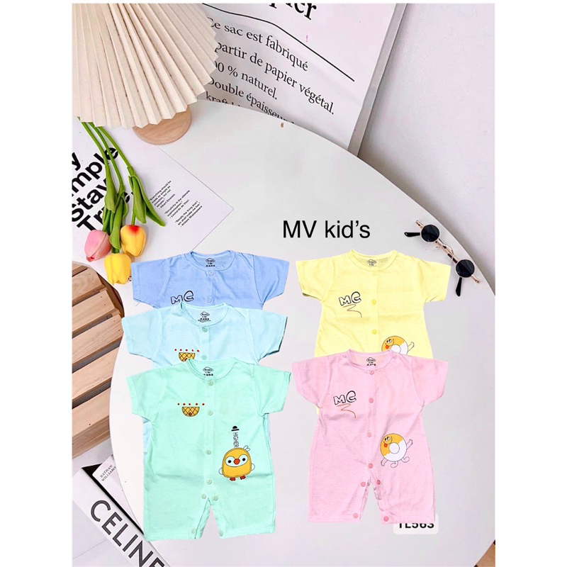 Body cotton liền thân cho bé sơ sinh