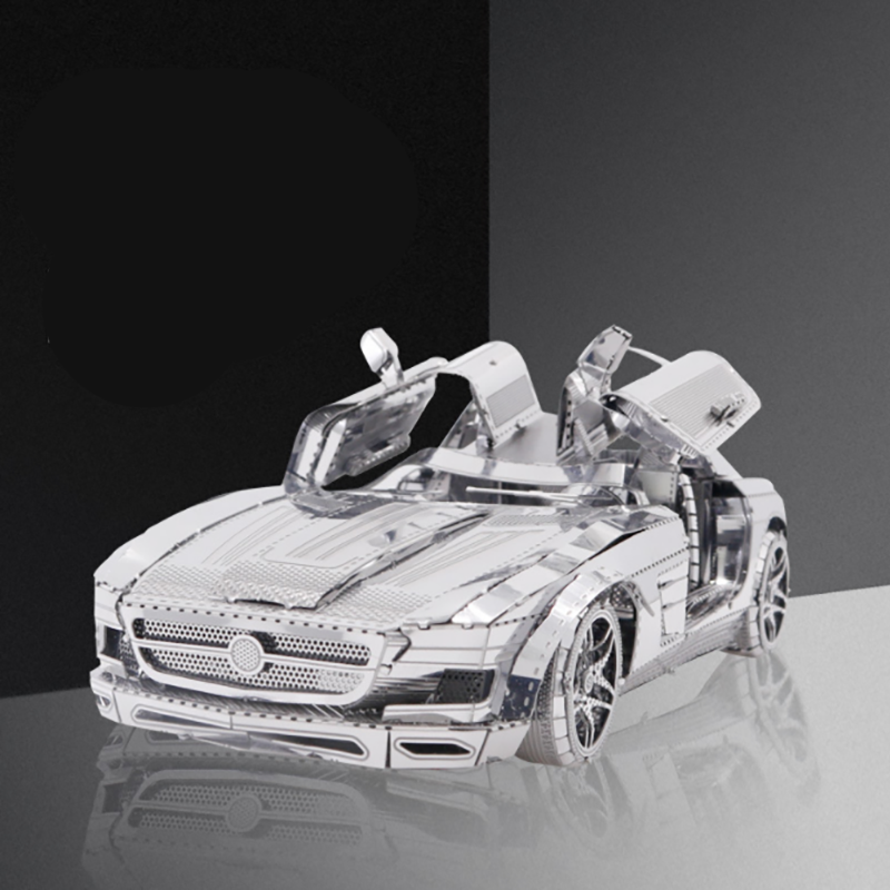 Sanhe Hand-made Metal Puzzle Butterfly Sports Car 3D Metal Model Creative 3D Puzzle Model