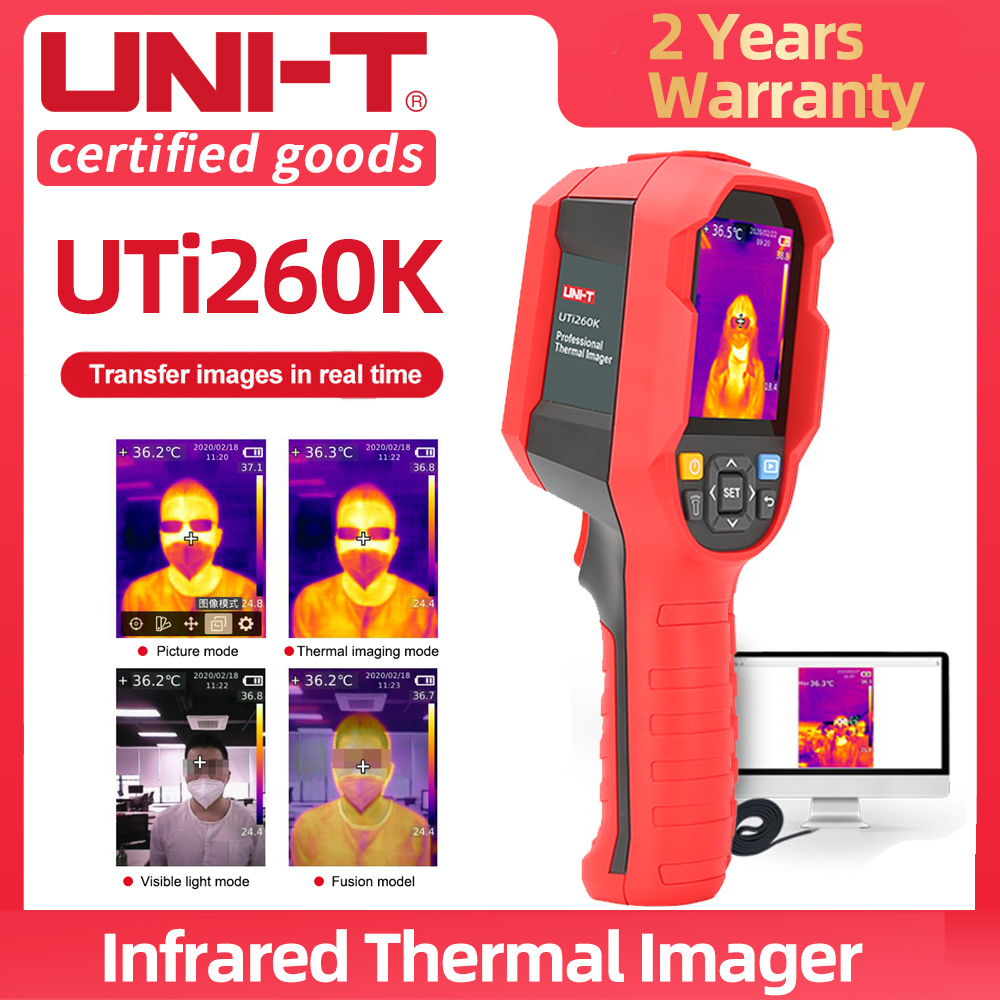 Uni-T UTi260K Infrared Thermal Imager Body Thermometer LED Temperature Camera 