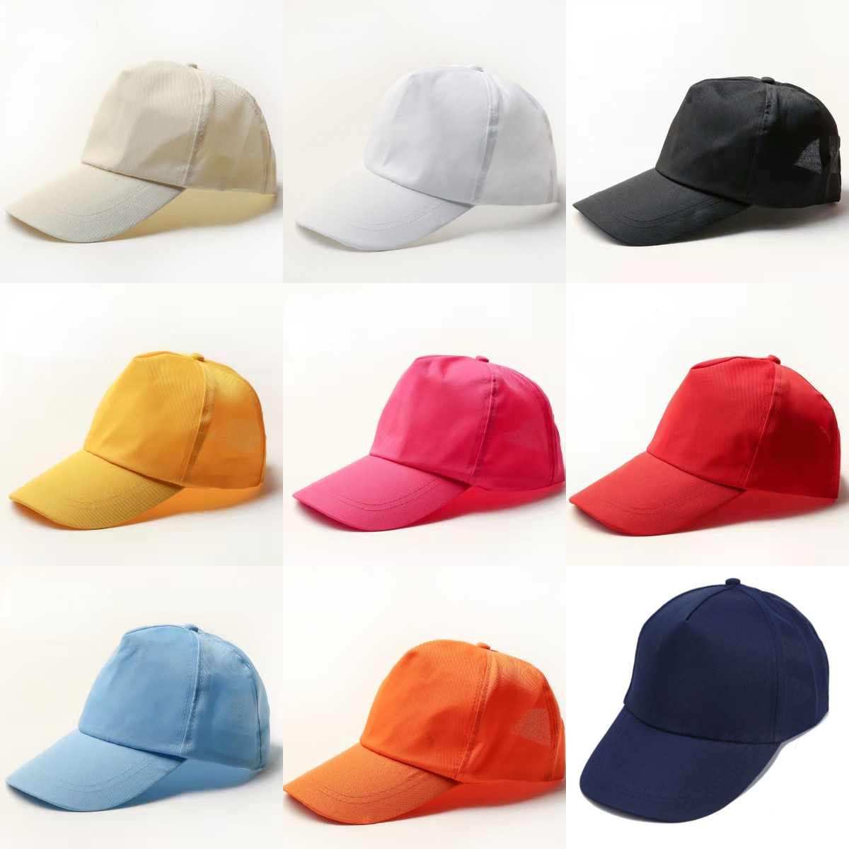 Korean style solid color colorful baseball cap/peaked cap