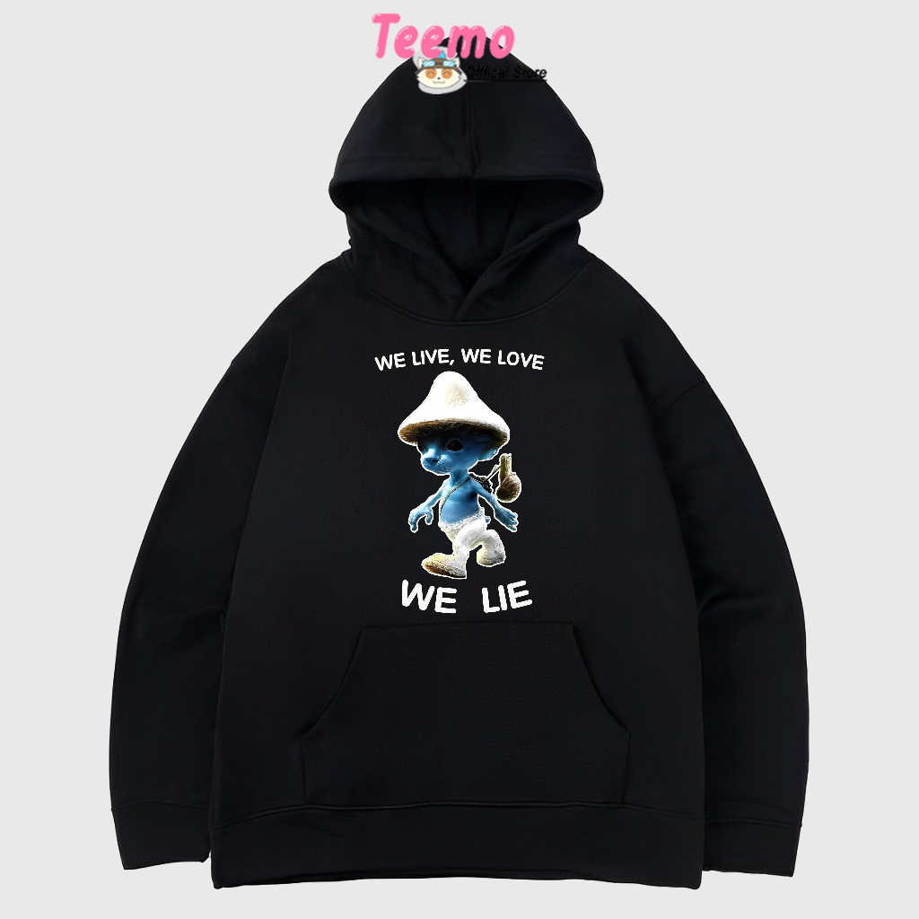 Áo hoodie nỉ bông We live we love we lie, áo hoodie unisex nam nữ