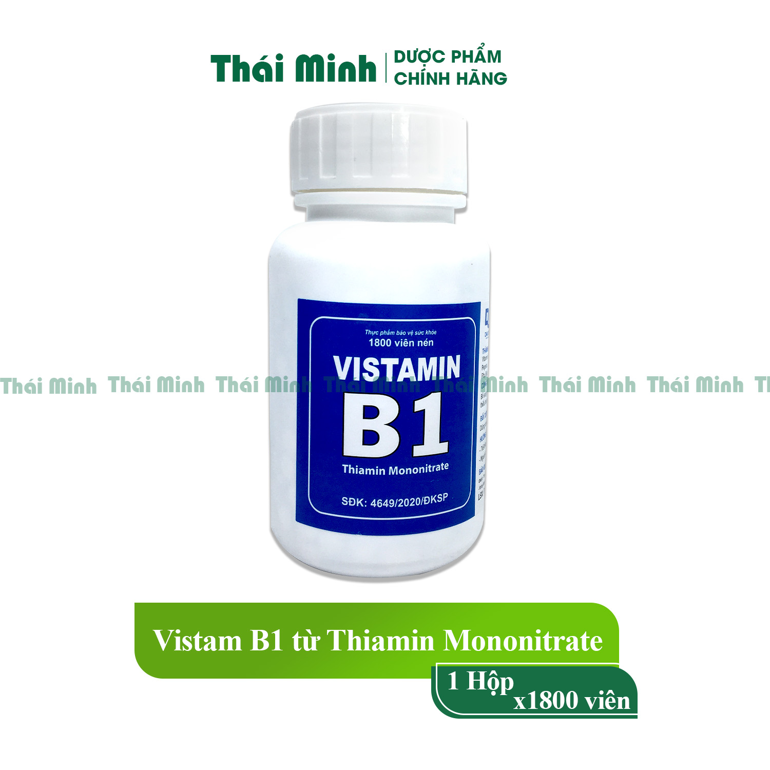B1 Vistamin 1800 viên Đại Uy vitaminb1 giúp phòng và cải thiện tình trạng thiếu VitaminB1