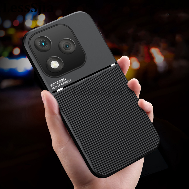 Phone%20cover%20Honor%20400%20Lite%20Back%20case%20Rough%20Cross%20Patterned%20Magnetic%20Soft%20Silicone%20Leather%20for%20Honor%20400Lite%20Phone%20cases%20-%20Image%202