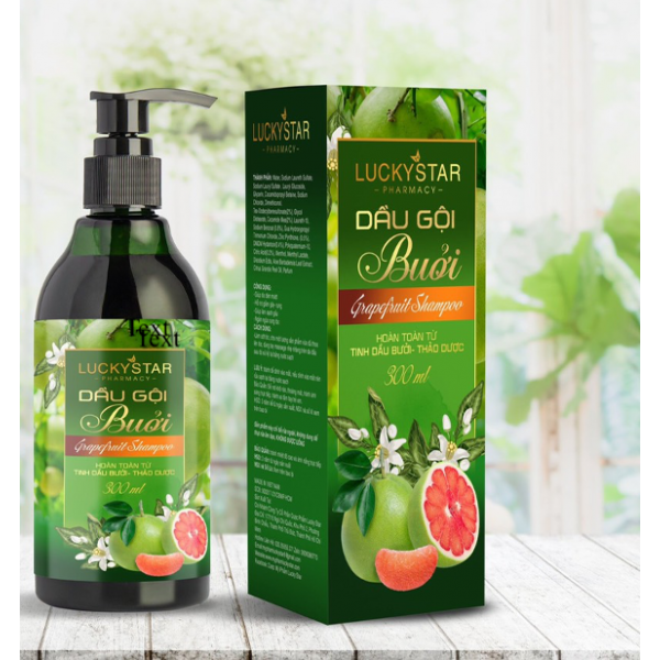 Dầu Gội Tinh Chất Bưởi Lucky Star - Chai*300ml
