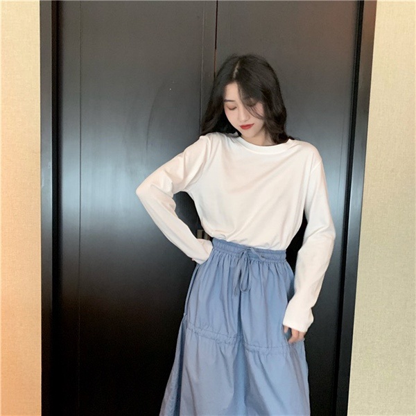 [Mã FATREND2810 giảm đến 30k tối đa 99k] ÁO THUN TAY DÀI 7 MÀU BASIC ĐỦ MÀU DỄ PHỐI ĐỒ TD231001