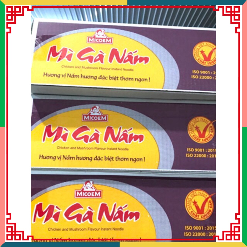 Thùng mì gà nấm 30 gói x 70g