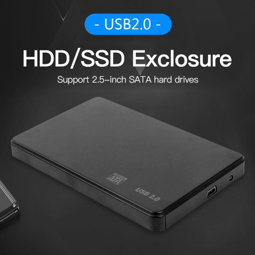 【New Arrival】Plastic 3TB USB 2.0/3.0 Enclosure Case 2.5 inch SATA SSD HDD Mobile Box