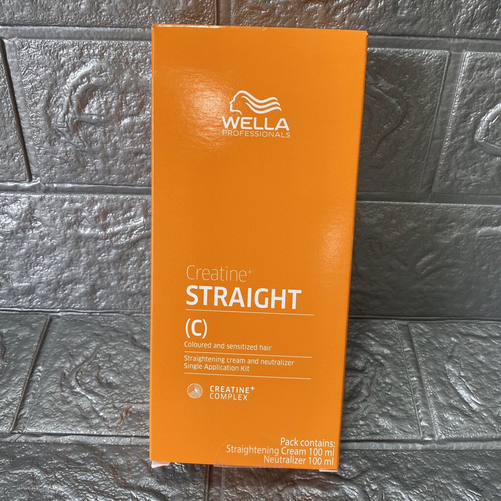 [HCM]Bộ Kem Duỗi Tóc Wella Creatine Straight 100ml X2 ( Mới)