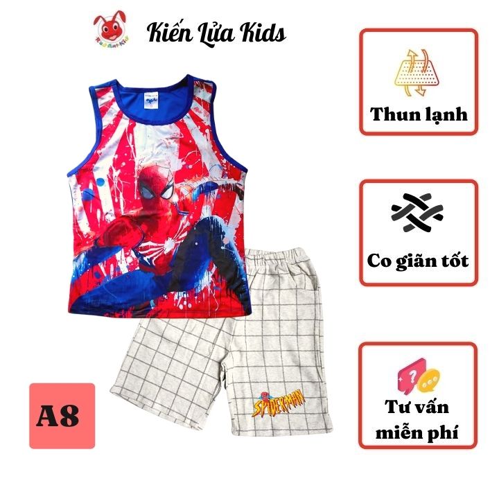 Bộ đồ siêu nhân nhện từ 9-42kg - chất thun cotton - Kiến Lửa