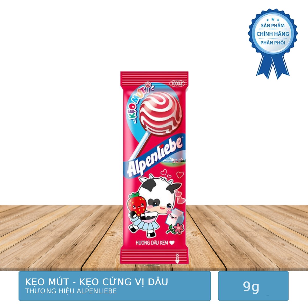 Kẹo Mút Alpenliebe Vị Dâu