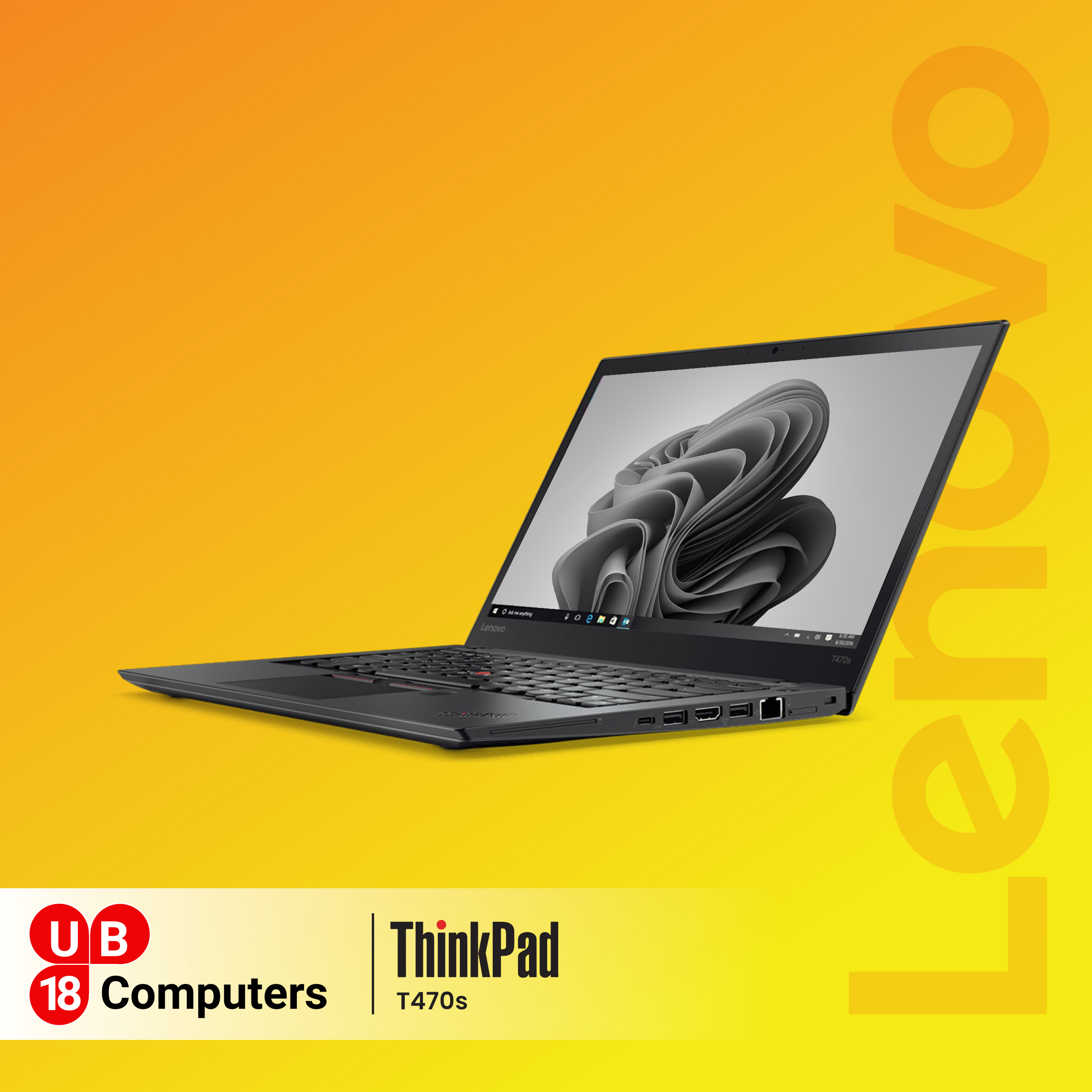 Lenovo ThinkPad T470s i7 7th Gen Win 11 PRO MS Office Ultra-Book