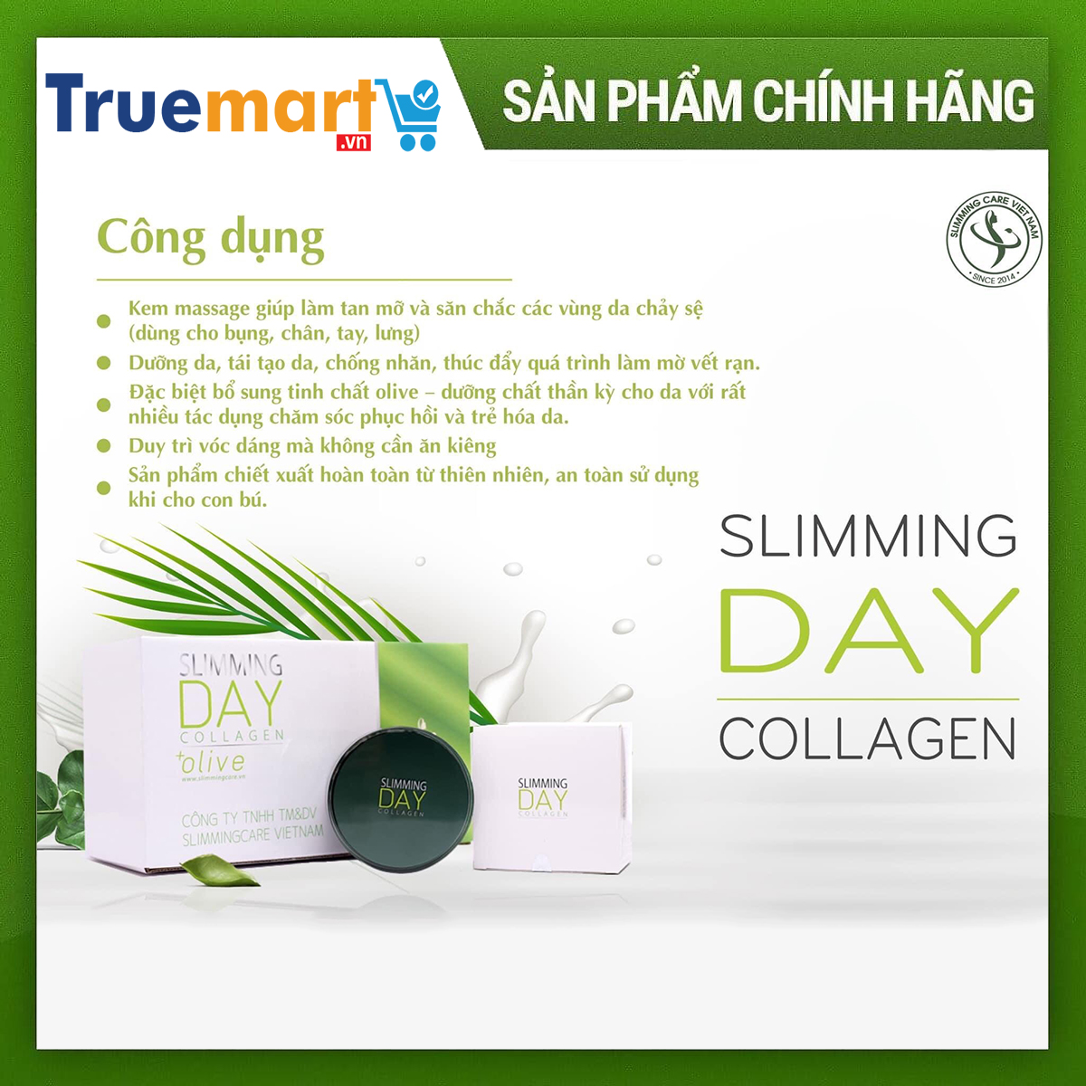 Bộ đai định hình tan mỡ, mờ rạn Slimming day collagen (SDC)