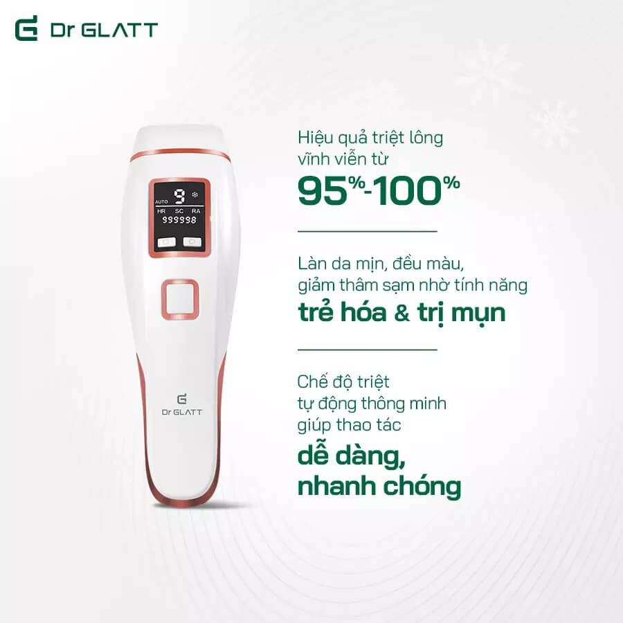 Máy triệt lông DR GLATT IPL PRO/ IPL 2.0