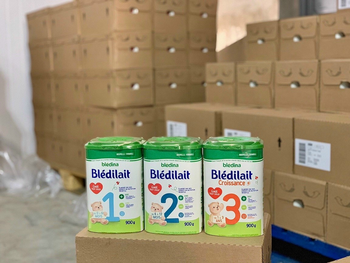 Sữa bột Bledilait 900gr đủ số 1 2 3 nội địa Pháp (MẪU MỚI)