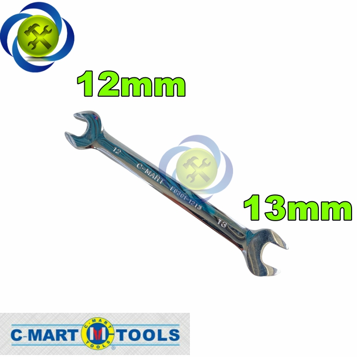 Cờ lê hai đầu miệng 12mm và 13mm c-mart f0301-1213