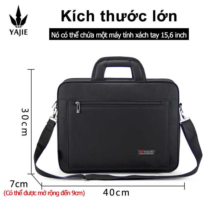 Cặp nam doanh nhân Túi vải không thấm nước Dung lượng lớn 15,6 inch Túi máy tính xách tay 14 inch Túi tài liệu Túi làm việc Túi công sở Túi chính thức Túi văn phòng Túi thông tin Túi Messenger Túi