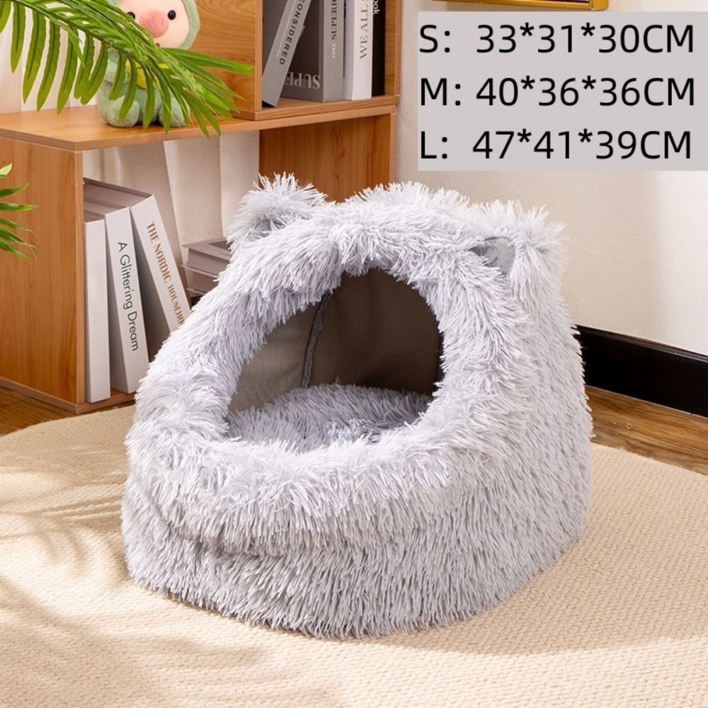 Cute%20Cushion%20Cat%20Sleeping%20Beds%20Washable%20Plush%20Dog%20Nest%20Semi%20Enclosed%20Dome%20Comfortable%20Kitten%20Mattress%20Cave%20Pet%20Supplies%20-%20Image%202
