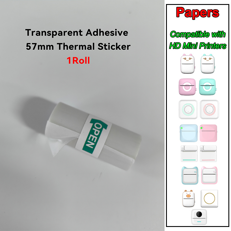 Transparent Photo Paper Thermal Printing for Instant HD Mini Portable ...