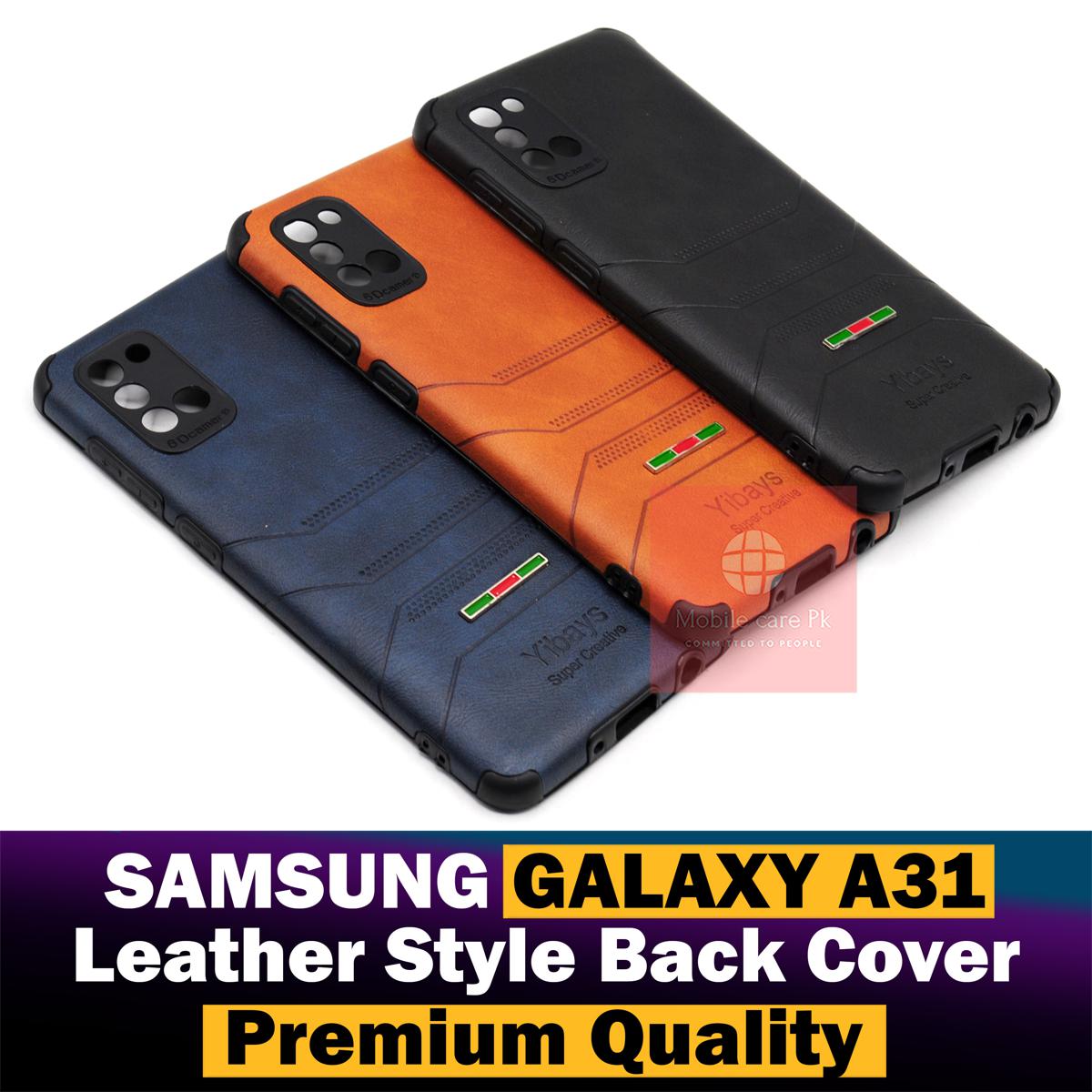 Samsung Galaxy A31 Back Cover Leather Type Soft Galaxy A31 Case For Boys. 