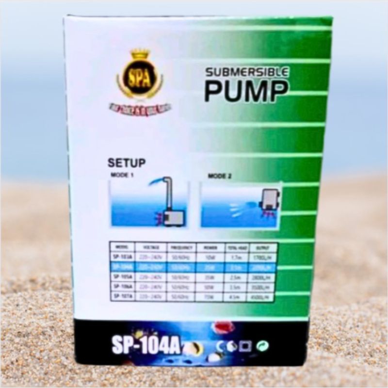 Pompa aquarium kolam hidroponik SPA 104A