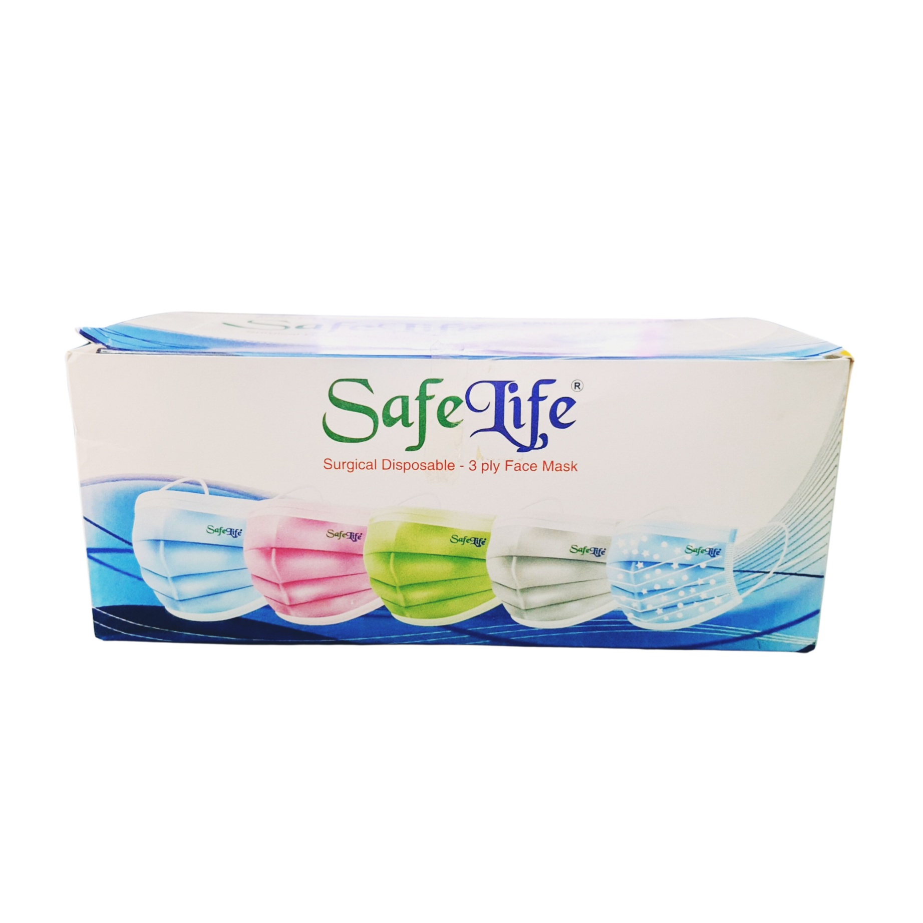 Safelife Disposable 3 Ply Face Mask | 50pc | Black Color | BFE 98%+ Hospital Grade. 