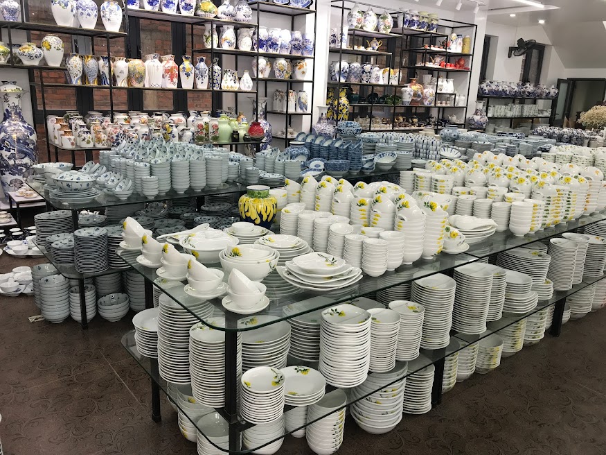 Bộ bát đĩa mặt trời trắng tinh