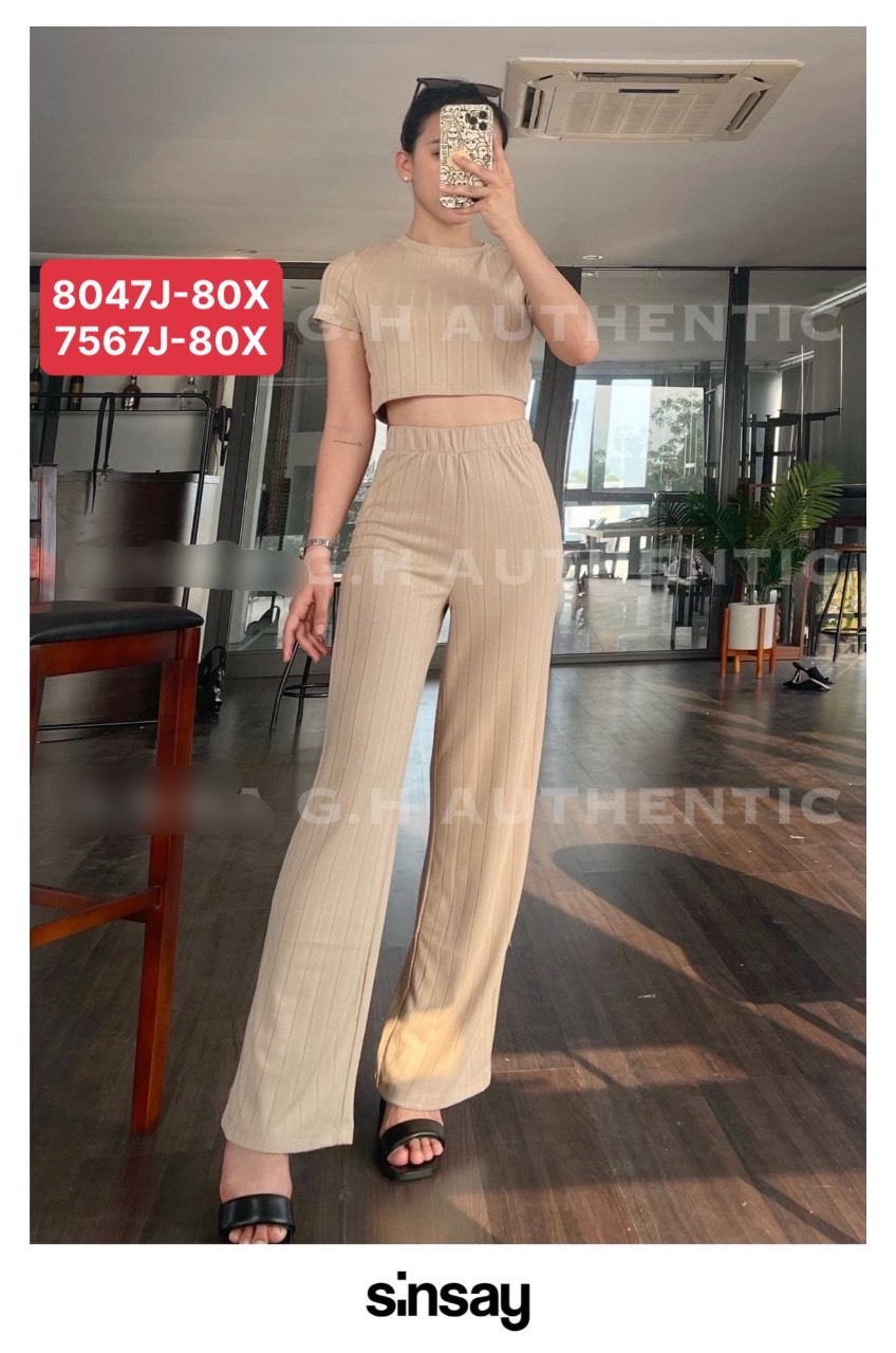 SÉT CROP TOP HÃNG Sinsay
