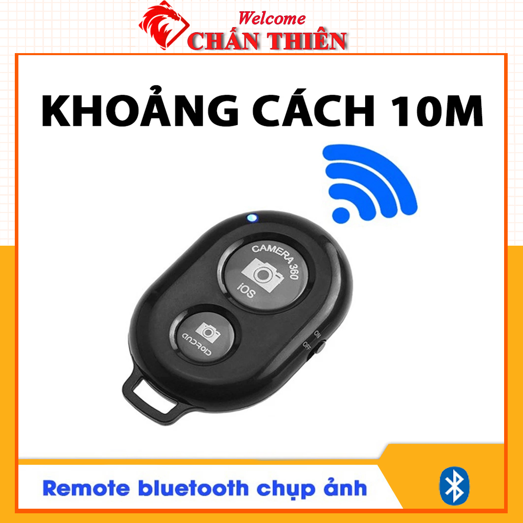 Remote chụp ảnh Bluetooth điều khiển chụp hình từ xa cho điện thoại di động Remote Wireless Bluetooth