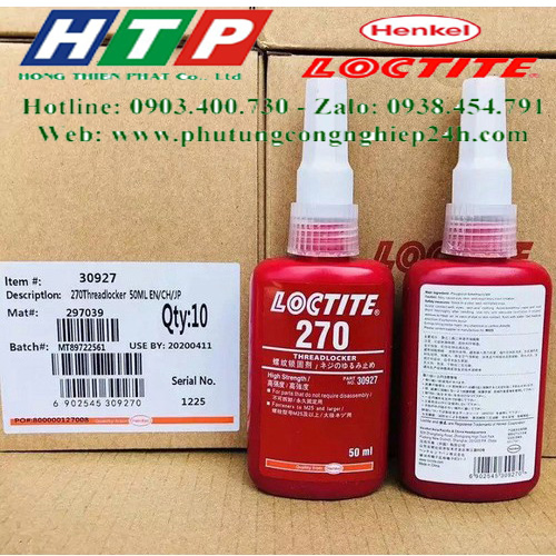 Keo 270 - 50ml khóa ren màu đỏ
