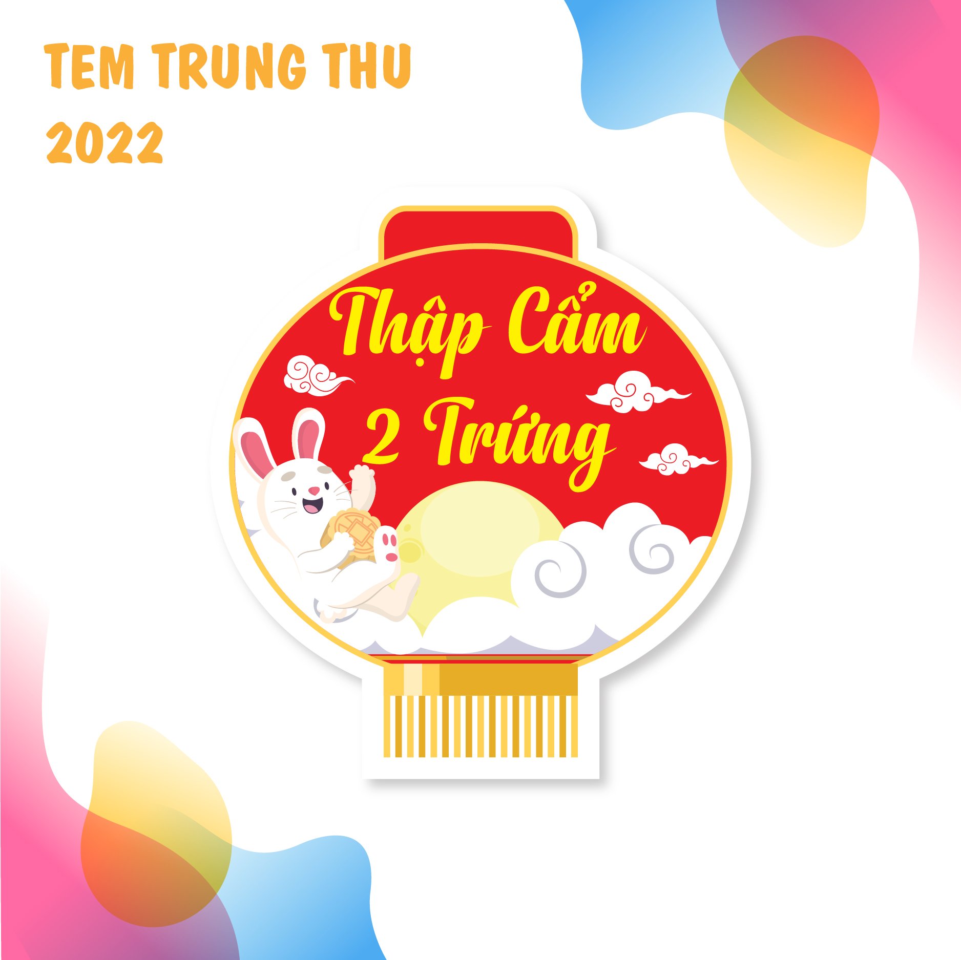 20 Tem Dán Trung Thu 2023 - Lồng đèn