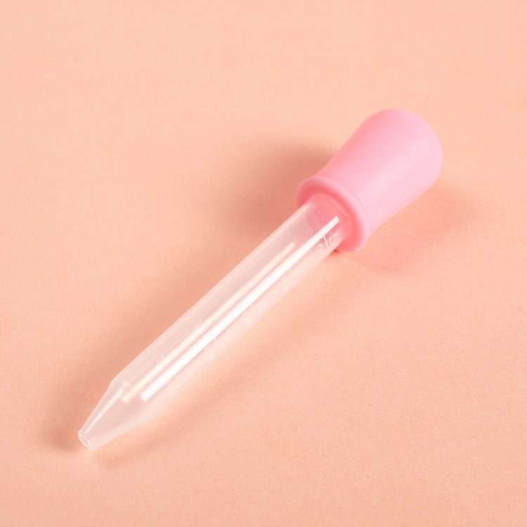 Ống hút sữa, ống bón sữa bón thuốc cho bé loại 5ml có chia vạch đầu bóp silicon mềm an toàn