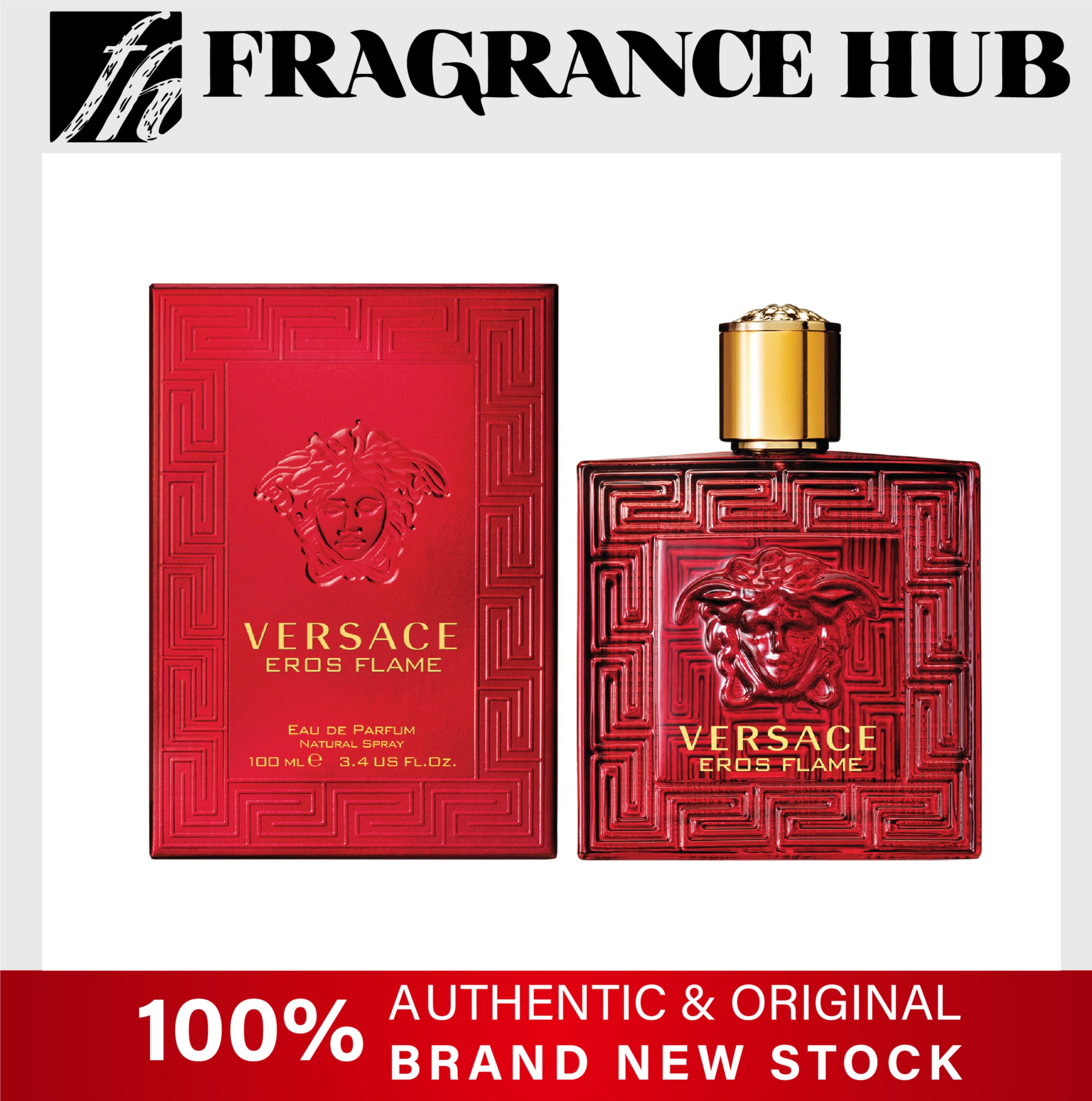 Perpetrator Lil Merchandising Original] Versace EROS Flame EDP Men 100ml ( By Fragrance Hub ) | Lazada  Singapore