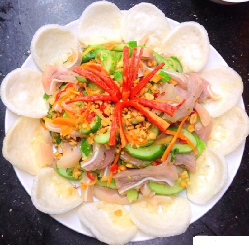 10 gói bánh phồng tôm Sang Giang cam ( 10 gói x 100g )