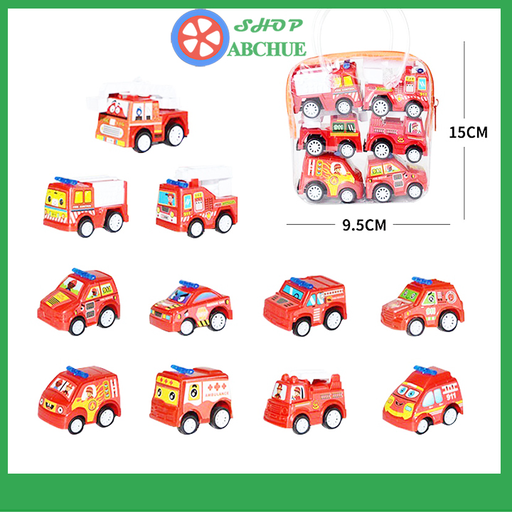 Đồ chơi trẻ em ,đồ chơi ô tô mini chạy đà set 6 món