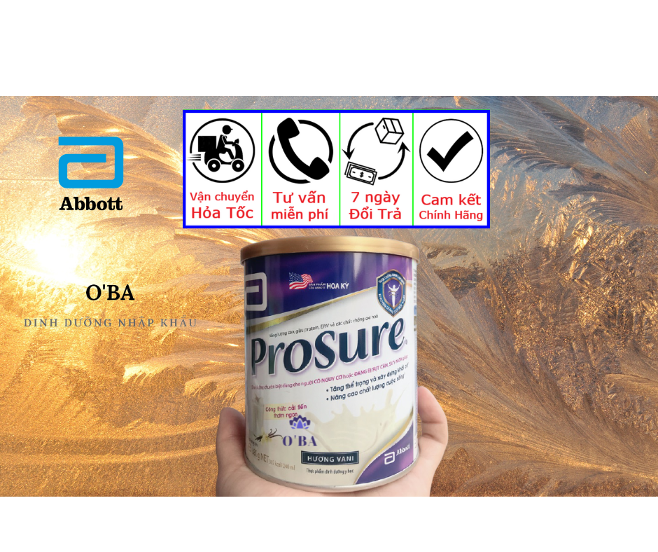 Sữa Prosure Abbott 380g dành cho người bị ung thư