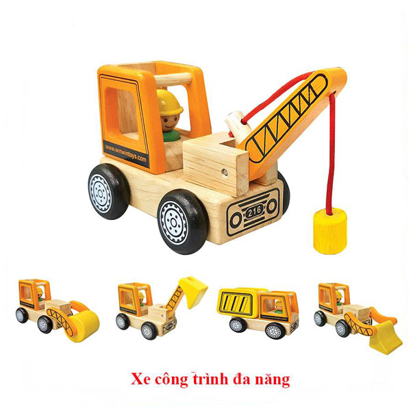 Xe công trình đa năng (5 trong 1) Winwintoys