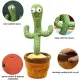 TikTok Dancing Cactus Toy with 60 Popular Songs + 3 Costumes Talking Singing Electric Musical Plush Children Toys Repeats Imitating Mimicking Voice. 