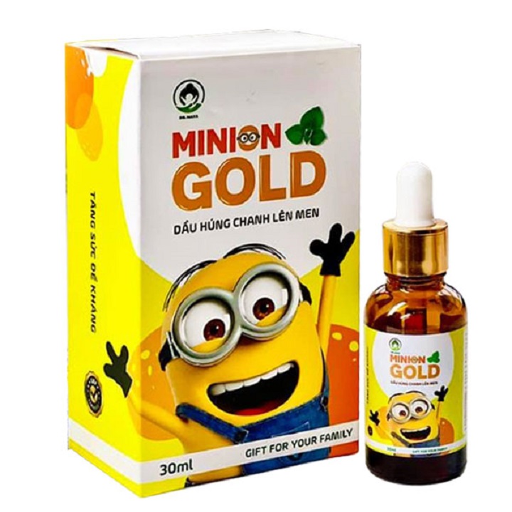 Dùng húng chanh lên men Minion Gold 30ml