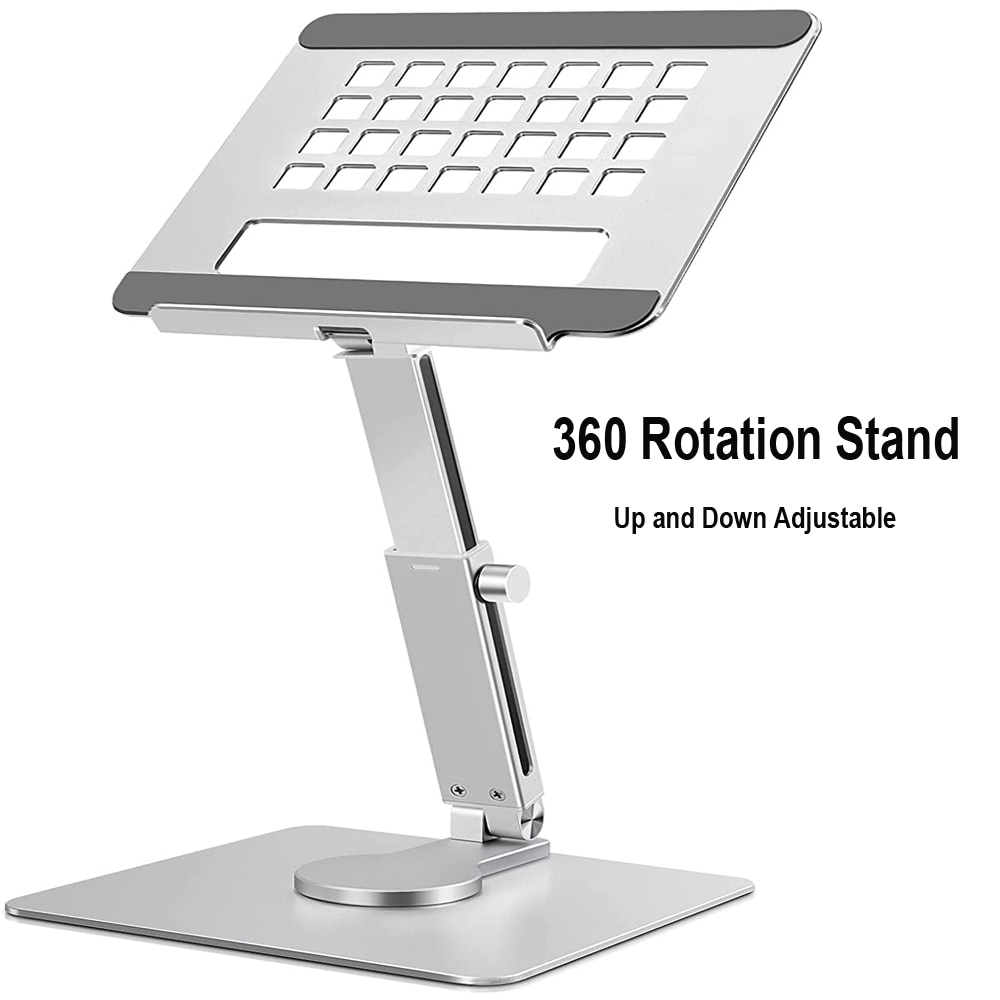 Tablet Stand Desk Riser 360 Rotation Multi-Angle Height Adjustable Foldable Holder Dock For Suitable For Xiaomi Ipad Tablet Laptop