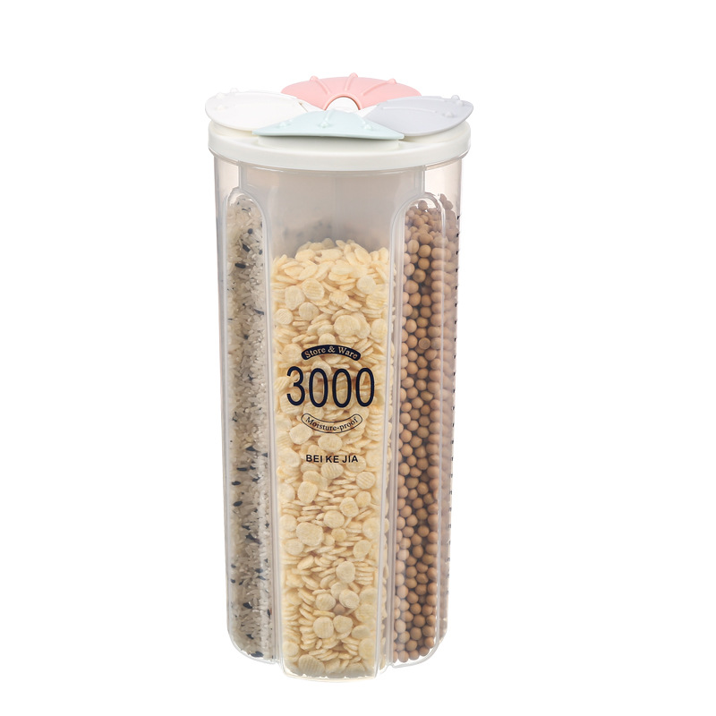 Trong suốt và kín khít Jar lưu trữ nhà bếp Hộp đựng có nắp lưu trữ dùng cho thực phẩm Jar chai nhựa Jar