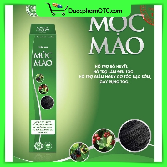 [CHÍNH HÃNG – GIÁ SỈ] Mộc Mao nuôi dưỡng tóc chắc khỏe (hộp 20 viên sủi )  - Green Pharma 1