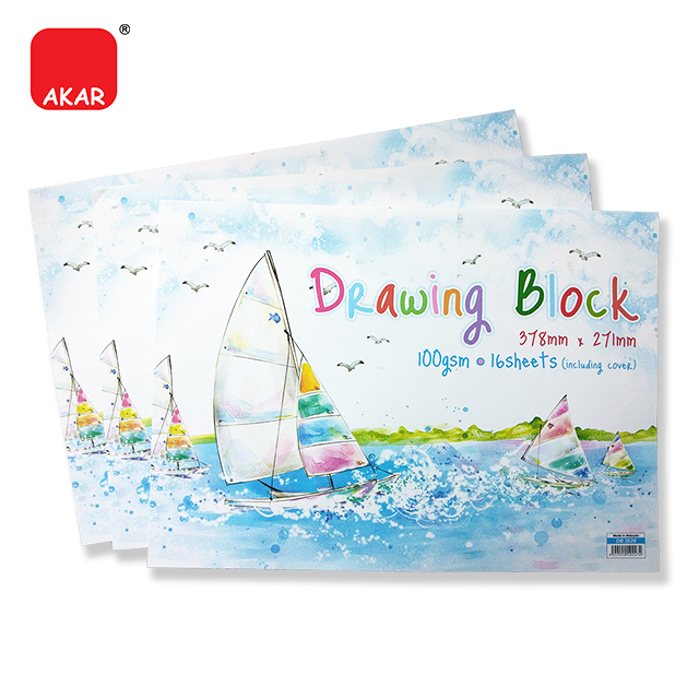 Drawing Block / Drawing Book / Drawing Paper [3 pcs] 100gsm, 16 sheets
