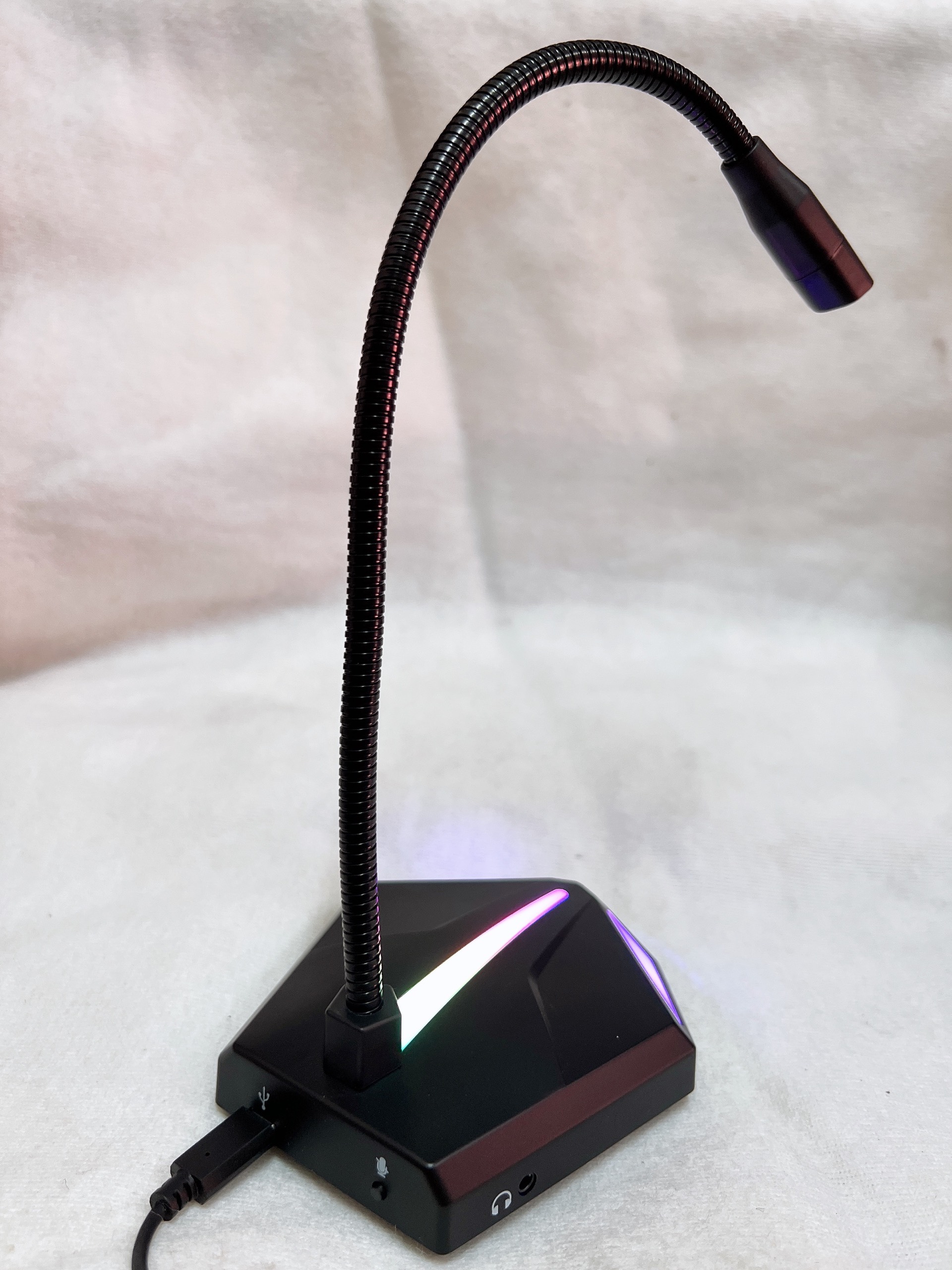 Micro phone H1 Led RGB kết nối USB cho máy tính