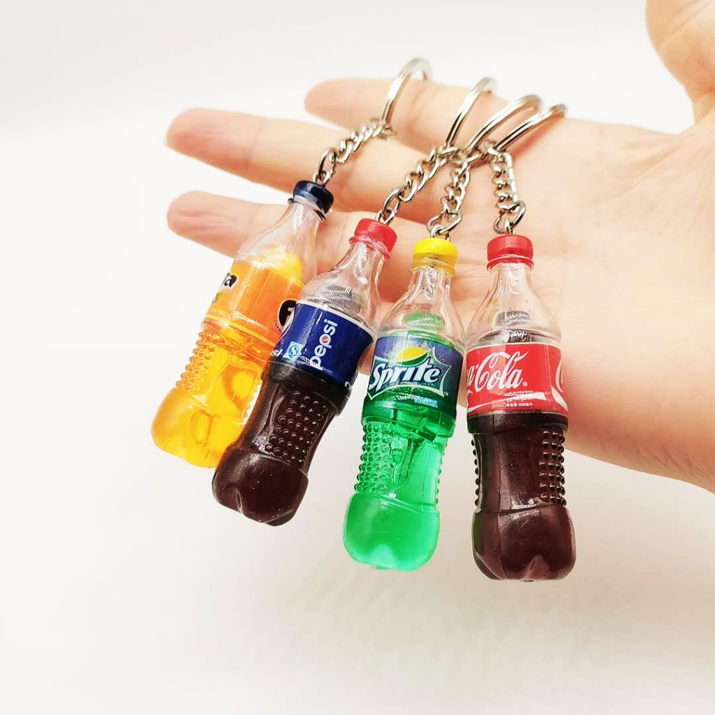 Móc Khóa Hình Chai Nước Ngọt Cola Dễ Thương