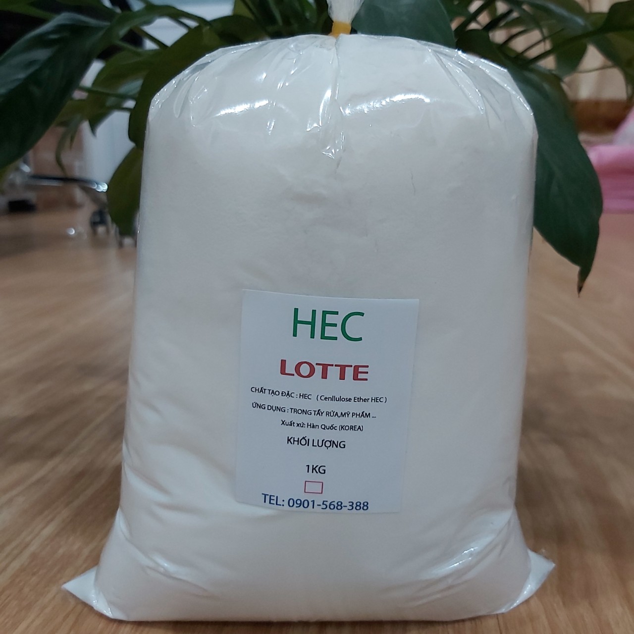 Chất Tạo Đặc Hec,LOTTE, Cellulose Ether, HEC, 1KG
