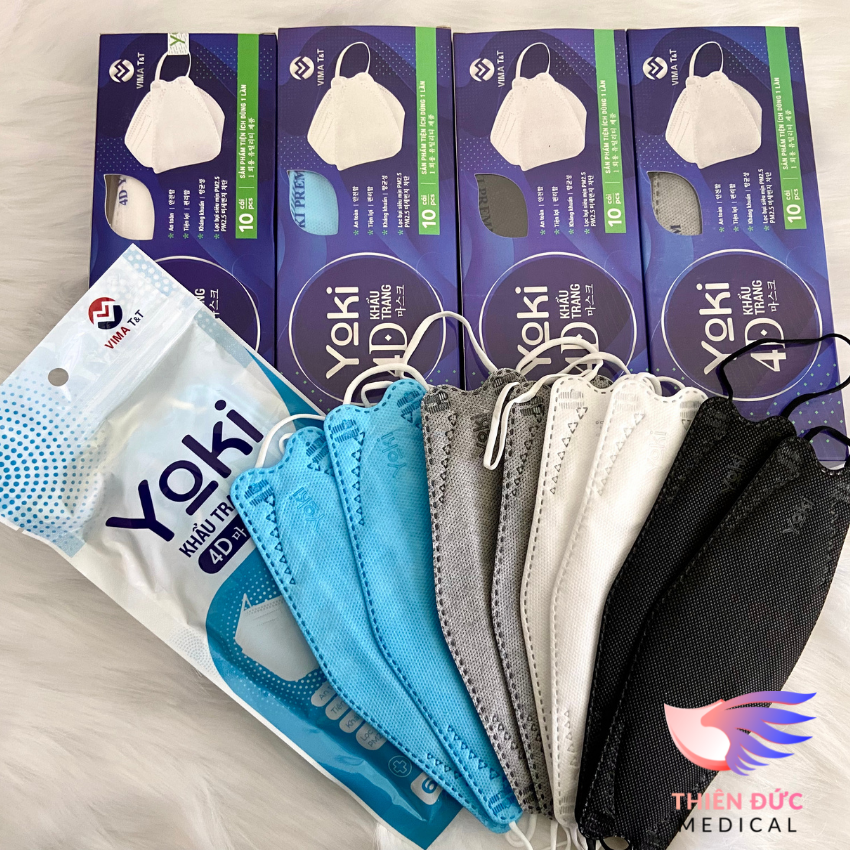 Combo Hộp Khẩu trang KF94 Yoki Kháng Khuẩn
