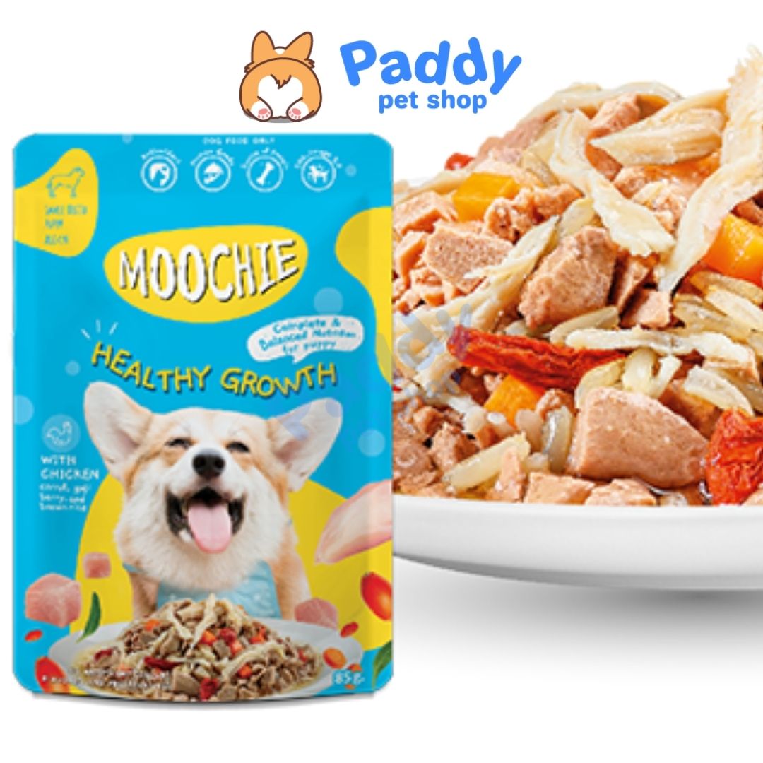 Pate MooChie Gà Sốt Cho Chó Mọi Lứa Tuổi 85g (Thái Lan)