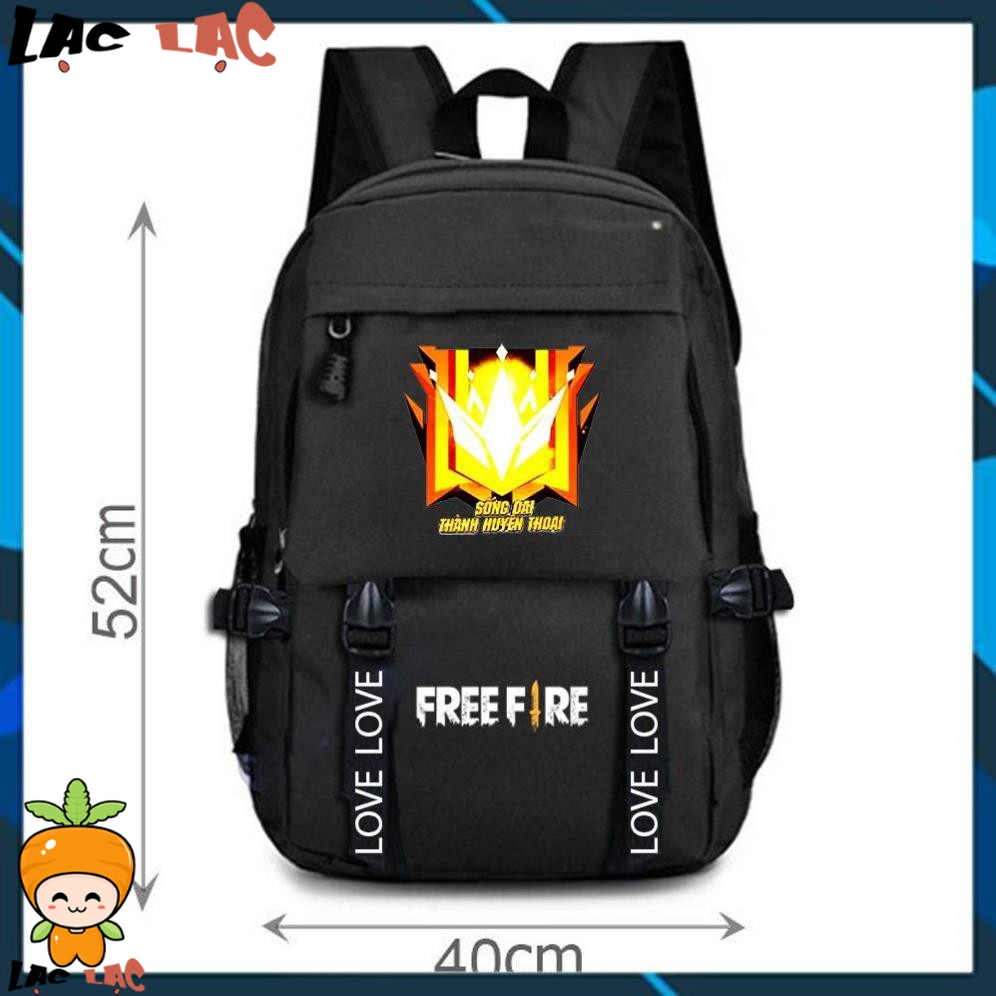 Balo Garena Free fire FREESHIP Balo game sống dai thành huyền thoại giá rẻ in theo yêu cầu